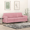 vidaXL - Driezitsbank - 180 - cm - fluweel - roze