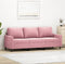 vidaXL - Driezitsbank - 180 - cm - fluweel - roze
