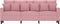 vidaXL - Driezitsbank - 180 - cm - fluweel - roze
