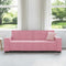 vidaXL - Driezitsbank - 180 - cm - fluweel - roze