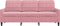 vidaXL - Driezitsbank - 180 - cm - fluweel - roze