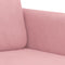 vidaXL - Driezitsbank - 180 - cm - fluweel - roze