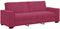 vidaXL - Driezitsbank - 180 - cm - fluweel - wijnrood