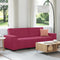 vidaXL - Driezitsbank - 180 - cm - fluweel - wijnrood