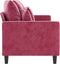 vidaXL - Driezitsbank - 180 - cm - fluweel - wijnrood