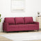 vidaXL - Driezitsbank - 180 - cm - fluweel - wijnrood