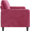 vidaXL - Driezitsbank - 180 - cm - fluweel - wijnrood