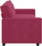 vidaXL - Driezitsbank - 180 - cm - fluweel - wijnrood