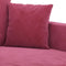 vidaXL - Driezitsbank - 180 - cm - fluweel - wijnrood