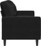vidaXL - Driezitsbank - 180 - cm - fluweel - zwart