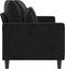 vidaXL - Driezitsbank - 180 - cm - fluweel - zwart