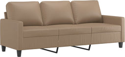 vidaXL - Driezitsbank - 180 - cm - kunstleer - cappuccinokleurig
