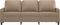 vidaXL - Driezitsbank - 180 - cm - kunstleer - cappuccinokleurig