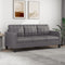vidaXL - Driezitsbank - 180 - cm - kunstleer - grijs