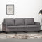 vidaXL - Driezitsbank - 180 - cm - kunstleer - grijs