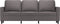 vidaXL - Driezitsbank - 180 - cm - kunstleer - grijs