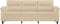 vidaXL - Driezitsbank - 180 - cm - microvezelstof - crèmekleurig