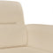 vidaXL - Driezitsbank - 180 - cm - microvezelstof - crèmekleurig