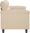 vidaXL - Driezitsbank - 180 - cm - microvezelstof - crèmekleurig