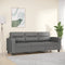 vidaXL - Driezitsbank - 180 - cm - microvezelstof - donkergrijs