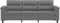 vidaXL - Driezitsbank - 180 - cm - microvezelstof - donkergrijs