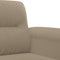 vidaXL - Driezitsbank - 180 - cm - microvezelstof - taupe