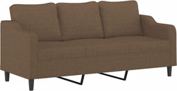 vidaXL - Driezitsbank - 180 - cm - stof - bruin
