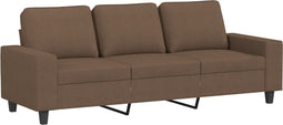 vidaXL - Driezitsbank - 180 - cm - stof - bruin