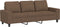 vidaXL - Driezitsbank - 180 - cm - stof - bruin