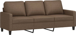 vidaXL - Driezitsbank - 180 - cm - stof - bruin