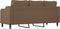 vidaXL - Driezitsbank - 180 - cm - stof - bruin