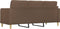 vidaXL - Driezitsbank - 180 - cm - stof - bruin