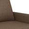 vidaXL - Driezitsbank - 180 - cm - stof - bruin