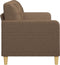 vidaXL - Driezitsbank - 180 - cm - stof - bruin