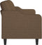 vidaXL - Driezitsbank - 180 - cm - stof - bruin