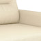 vidaXL - Driezitsbank - 180 - cm - stof - crèmekleurig