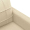 vidaXL - Driezitsbank - 180 - cm - stof - crèmekleurig