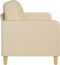 vidaXL - Driezitsbank - 180 - cm - stof - crèmekleurig