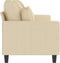 vidaXL - Driezitsbank - 180 - cm - stof - crèmekleurig