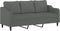 vidaXL - Driezitsbank - 180 - cm - stof - donkergrijs