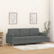 vidaXL - Driezitsbank - 180 - cm - stof - donkergrijs