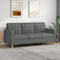 vidaXL - Driezitsbank - 180 - cm - stof - donkergrijs