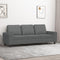vidaXL - Driezitsbank - 180 - cm - stof - donkergrijs