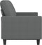vidaXL - Driezitsbank - 180 - cm - stof - donkergrijs