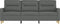 vidaXL - Driezitsbank - 180 - cm - stof - donkergrijs