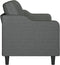 vidaXL - Driezitsbank - 180 - cm - stof - donkergrijs