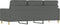 vidaXL - Driezitsbank - 180 - cm - stof - donkergrijs