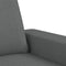 vidaXL - Driezitsbank - 180 - cm - stof - donkergrijs