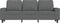 vidaXL - Driezitsbank - 180 - cm - stof - donkergrijs