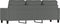 vidaXL - Driezitsbank - 180 - cm - stof - donkergrijs